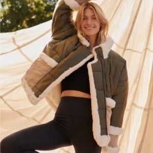 Free People x Coco Reversible Puffer Jacket NWOT Sz S